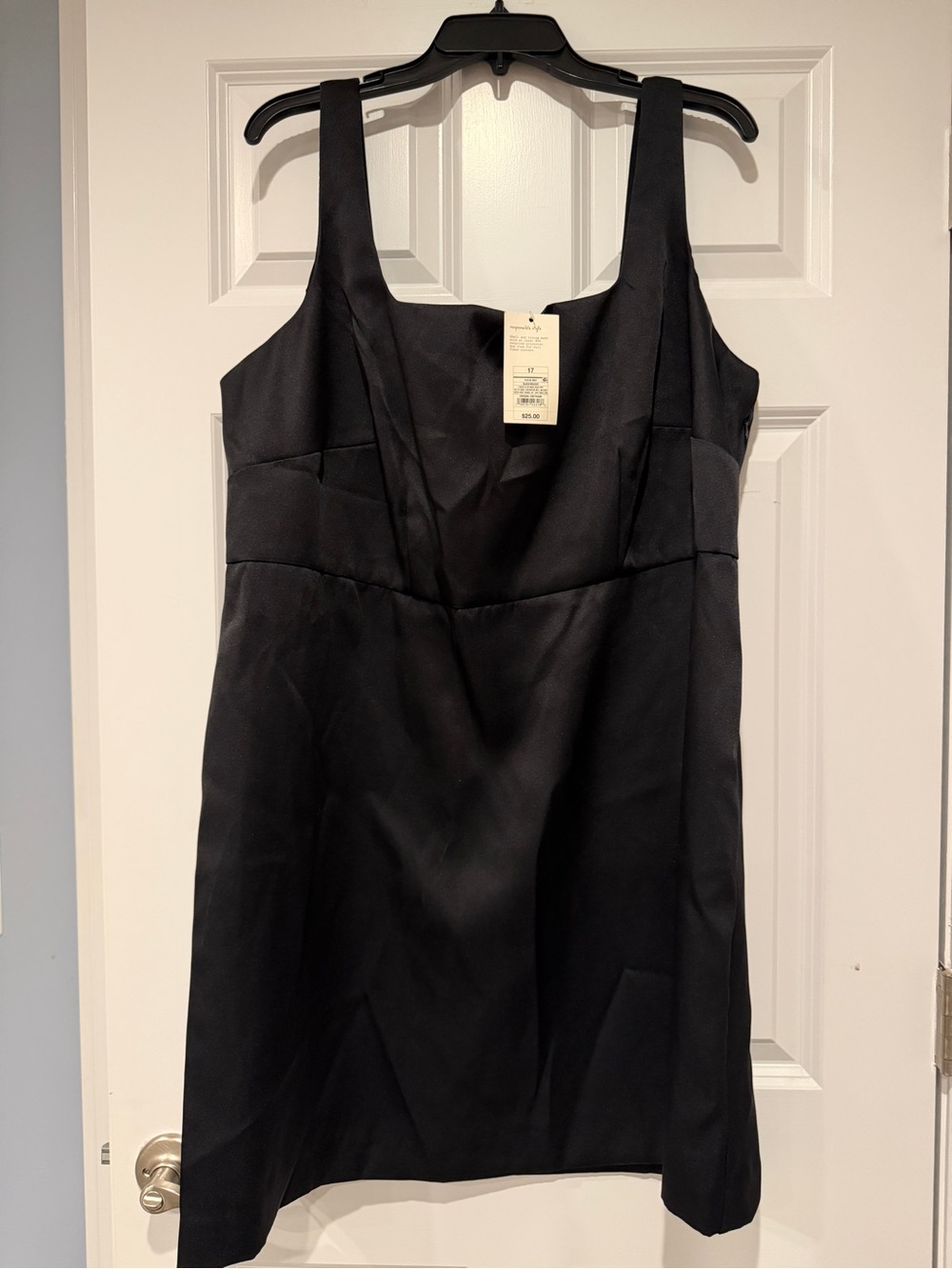 Target’s a new day Black Sleeveless Square-Neck Mini Dress